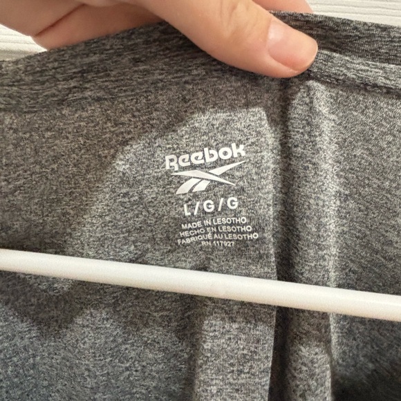 Reebok Women's Heather Gray Short Sleeve Tee - Picture 3 of 4